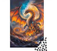 Fantasy Dragon 1000 Piece Jigsaw Puzzle for Adults Paper Mythical Scene Brain Training Home Decor 70x50cm/1000pcs