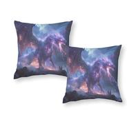 Fantasy Dragon Artwork - 6 federe antiallergiche per cuscini da divano, decorazioni per la casa, 18"x18"