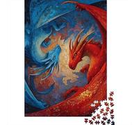 Fantasy Dragon Artwork Jigsaw Puzzle Impossibili 1000 Pezzi Decorazione Per La Casa. Rilassamento E Intelligence Per Adulti E Ragazzi Da 14 Anni 70x50cm/1000pcs