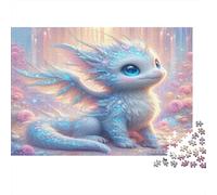 Fantasy Dragon Baby Colourful Swirling Dragon Art 1000 Pieces Jigsaw for Adults Beautifully Illustrated Challenging Home Activity 70x50cm/1000pcs