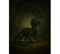 Fantasy Dragon Notebook: Graph Paper Journal with Dark Mythical Creature Cover for Math, Gaming Notes, Sketches and Creative Planning