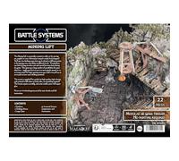 Fantasy Dungeon Terrain Mining Lift - Battle Systems Terrain Scenario immersivo per D&D DND Maladum Pathfinder RPG a colori resistente cartoncino stampato su entrambi i lati
