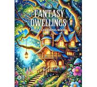 Fantasy Dwellings Adult Coloring Book: Magical Designs of Whimsical Homes for Relaxation
