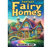 Fantasy Fairy Homes Coloring Book: Enchanted Fairy Villages for Peaceful Coloring
