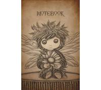 Fantasy Fairycore Notebook with a Cute Woodland Pixie Character on the Cover: Art by Fantasy and Fairy Artist Ellie Spencer