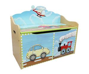 Fantasy Fields Cassapanca portagiochi Bambini Legno Transportation W-9940A
