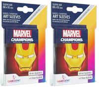 Fantasy Flight Games - Marvel Champions: Official Sleeves: Captain Marvel - Card Game (Confezione da 2)