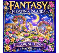 Fantasy Floating Islands: A Beautiful Fantasy Coloring Book for Adults