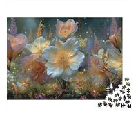 Fantasy Flower Garden 1000 Pezzi Home Decor Puzzle per Adulti Magical Flower Field Paesaggio Premium Spesso Robusto Vivido Impegnativo Rilassante 70x50cm/1000 Pezzi