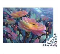Fantasy Flower Garden Colourful Cool Water Flower 1000 Pcs Jigsaws for Adults The Impossible Challenge Brain Development 38x26cm/1000pcs