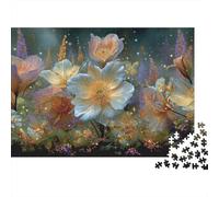 Fantasy Flower Garden Colourful Warm Flower Field 1000 Pieces Jigsaw Puzzles Adults Fun Brainteasing Home Activity 38x26cm/1000pcs