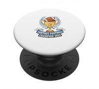 Fantasy Football Champion 2025 Divertente Donna Uomo PopSockets PopGrip Adesivo