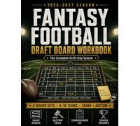 Fantasy Football Draft Board Workbook 2026-2027: The Complete Draft-Day System