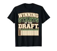 Fantasy Football Draft Party, Regalo per Il Draft Day League Maglietta