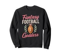 Fantasy Football Goddess Pink Crown Felpa