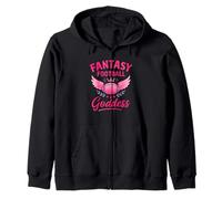 Fantasy Football Goddess Pink Crown Felpa con Cappuccio