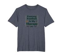 Fantasy Football is My Therapy: Regalo per Gli Appassionati di Sport Maglietta, Uomo Taglie Grandi, Pervinca, 4X Tall