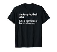 Fantasy Football Player Opa Grandpa Definition Maglietta