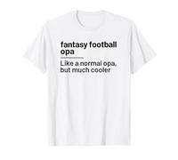 Fantasy Football Player Opa Grandpa Definition Maglietta