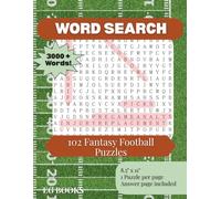 Fantasy Football Word Search for Adults and Teens: Draft Day Fun, Winning & Losing, and Football-Themed Puzzles to Boost Brain Power. Stress-relieving ... filled with fantasy football excitement.