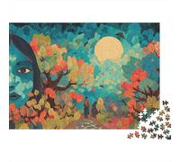 Fantasy Forest Journey 100% Recycled Cardboard Sunset Autumn Forest 1000Pc Jigsaw for Adults & Kids Unique Beautifully Illustrated 70x50cm/1000pcs