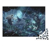 Fantasy Forest Scene-Dark Whimsical Art Style Adult Jigsaw Puzzle Alien Creatures in Dark Cave Educational Game Decompression for Adults Teens & Home Decor 52x38cm/1000pcs
