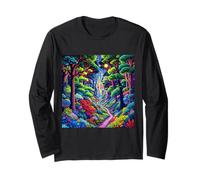 Fantasy Foresta E Città Maglia a Manica