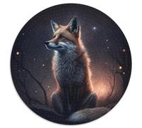 Fantasy Fox 1000-teiliges Puzzle für Erwachsene, rundes Puzzle, ideales Geschenk für Familie und Freunde, knifflige Herausforderung, 1000 Teile (67,5x67,5cm)