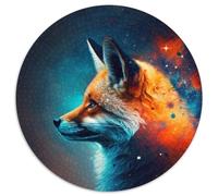 Fantasy Fox Puzzle 1000 Teile, Kartonpuzzle, Kunstwerk, Dekor, Intelligenzspielzeug für Familien-Indoorspiele, 1000 Teile (67,5x67,5cm)