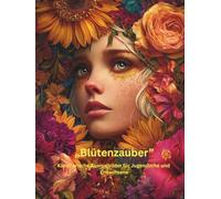 „Fantasy Frauen & Blumen - Ausmalbuch für Jugendliche ab 14 Jahren & Erwachsene“: „Magische Portraits und florale Welten zum Entspannen und Kreativ sein“