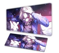 Fantasy Frontier Anime Mouse Pad, XXL MousePad/Anti slip Pearl Base, Stitching Edge, Large Office Pad, PC Game Anime Rectangular MousePad Tappetini per il Mouse (A, 35.4x15.7 in)
