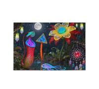 Fantasy Garden Forests Night Scene Jigsaw Puzzle Adulti Puzzle Piecing Brain Teasing Divertente e perfetto Wall Art Difficile e impegnativo Perfetto per serate di gioco Puzzle per adulti 500 pezzi