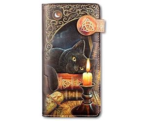 Fantasy-Geldbörse con Gatto - Witching Hour - Battutoin Rilievo Borsellino, Multicolore By Lisa Parker