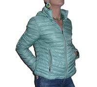 Fantasy Giacca 100 grammi Leggera Foderata Avvitata Ecologica Piumino Trapuntino Cappuccio Mezza Stagione Donna Ragazza Moda (Verde Tiffany, xx_l)