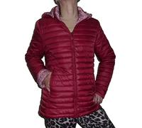 Fantasy Giacca Piumino Leggera Ecologica 100 grammi Trapuntino Foderata Taglie Grandi Mezza Stagione Donna Ragazza (52, Bordò)