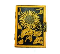 Fantasy Gifts Sunflower Embossed Leather Journal (Copertina rigida)