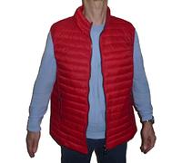 Fantasy Gilè Piumino Leggero Ecologico 100 grammi senza manica Uomo (IT, Testo, L, Regular, Regular, Rosso)
