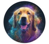 Fantasy Golden Retriever Puzzle für Erwachsene, 1000 Stück, Papppuzzles für Erwachsene, DIY-Heimdekor, Denkspiel für Teenager, 1000 Teile (67,5x67,5cm)