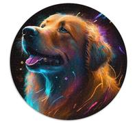 Fantasy Golden Retriever Puzzle für Erwachsene,1000 Teile,Unmögliches Puzzle für Erwachsene,Herausforderndes Denkspiel für Teenager,Perfekt für die Heimdekoration oder als Geschenk,(67,5x67,5cm)