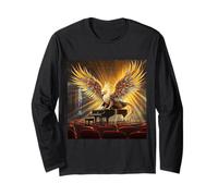 Fantasy Griffon Suonare il pianof Maglia a Manica