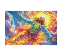 Fantasy Holy Light Sacred Icon Puzzle 1000 Pezzi Rompicapo Per Serate Solitarie Figure Flame Glow Attività Rilassante Per Momenti Di Pace Antistress Naturale Regalo Per Tutti 1000 PCS