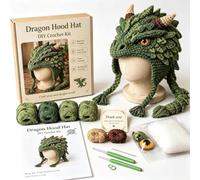 Fantasy Hood Hat DIY Crochet Kit,Handmade Hood Hat Crochet Animals Kits，#A