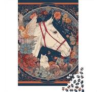 Fantasy Horse Art Print Puzzle Impossible 1000Pcs Decorazione Per La Casa. Giochi Rilassamento E Intelligence Per Adulti E Bambini Da 12 Anni 38x26cm/1000pcs