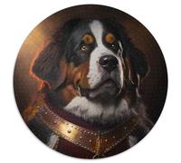 Fantasy-Hunde-Puzzles für Erwachsene, 1000 runde Papppuzzles, anspruchsvolles DIY-Denkspiel, interaktive Familienaktivität, 1000 Teile (67,5x67,5cm)