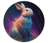 Fantasy-Kaninchen-Puzzle, 1000 Teile, für Erwachsene, Papierpuzzle, Familieninteraktion und Gehirntraining, Familienaktivitäts-Herausforderung, 1000 Teile (67,5x67,5cm)