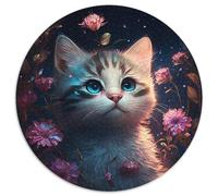 Fantasy-Katzen-Puzzle, 1000 Teile, für Erwachsene, Papierpuzzle, Familieninteraktion und Gehirntraining, Familienaktivitäts-Herausforderung, 1000 Teile (67,5x67,5cm)