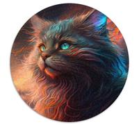 Fantasy-Katzen-Puzzle, 1000 Teile, Karton-Puzzle, Kunstwerk, Dekor, Intelligenzspielzeug für Familien-Indoor-Spiele, 1000 Teile (67,5x67,5cm)