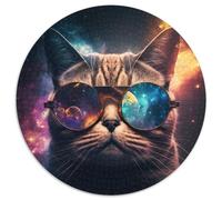 Fantasy-Katzen-Puzzle für Erwachsene, 1000 Teile, Karton-Puzzles für Erwachsene, DIY-Heimdekoration, Denksportspiel für Teenager, 1000 Teile (67,5x67,5cm)