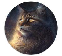 Fantasy-Katzen-Puzzle für Erwachsene, 1000 Teile, Puzzles für Erwachsene, anspruchsvolle DIY-Kunst für Enthusiasten, perfektes Geschenk zur Entspannung, 1000 Teile (67,5x67,5cm)