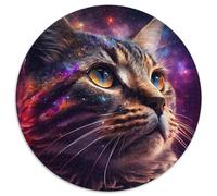 Fantasy-Katzen-Puzzle für Erwachsene, 1000-teiliges Papierpuzzle, Weihnachtsgeschenk für Teenager, Stressabbau, cooles einzigartiges Geschenk für die Familie, 1000 Teile (67,5x67,5cm)